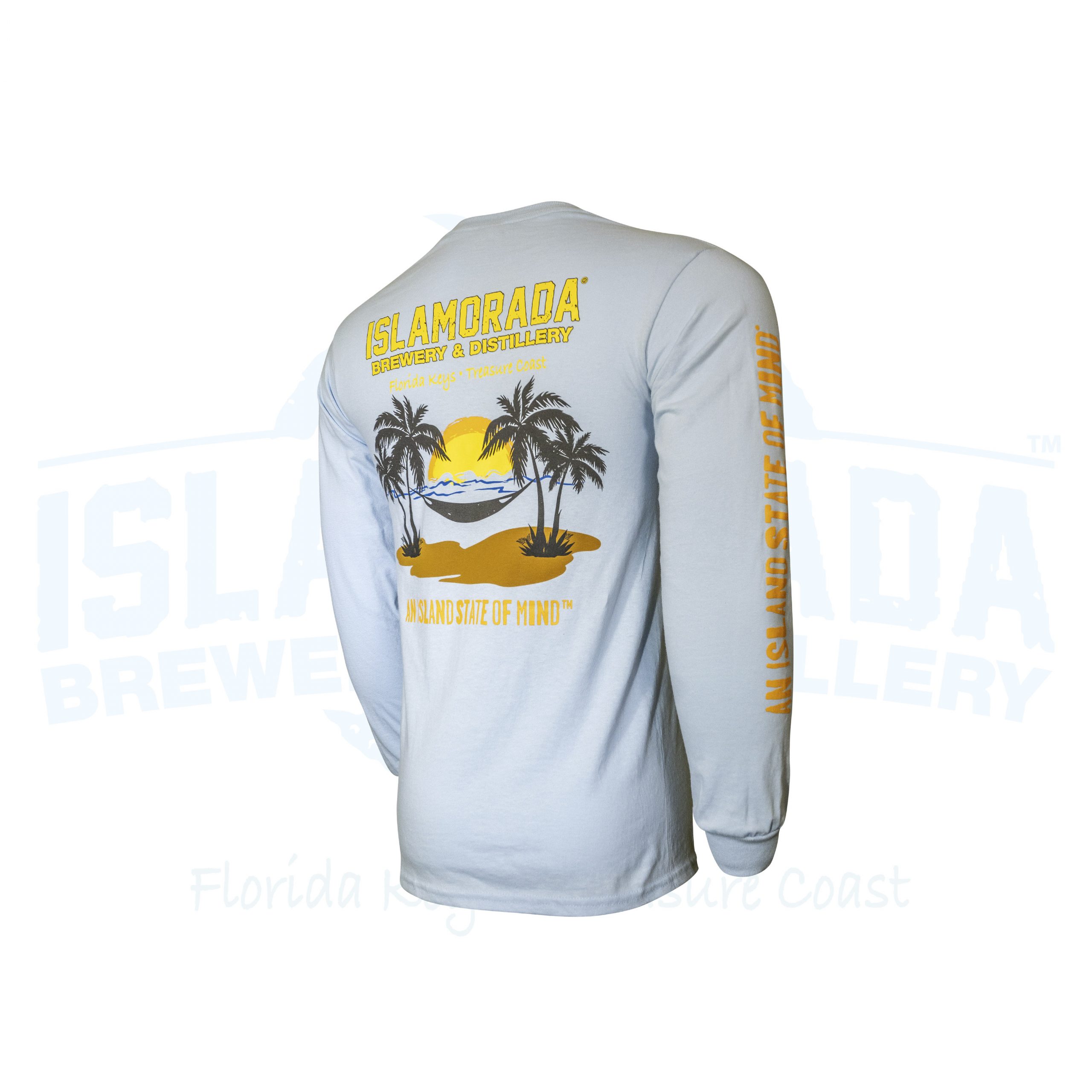 LS Tee “Sunset” Light Blue | Islamorada Beer Company