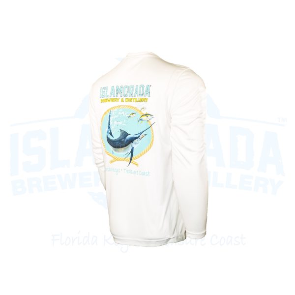 LS Dry Fit "Fish" White - Image 2