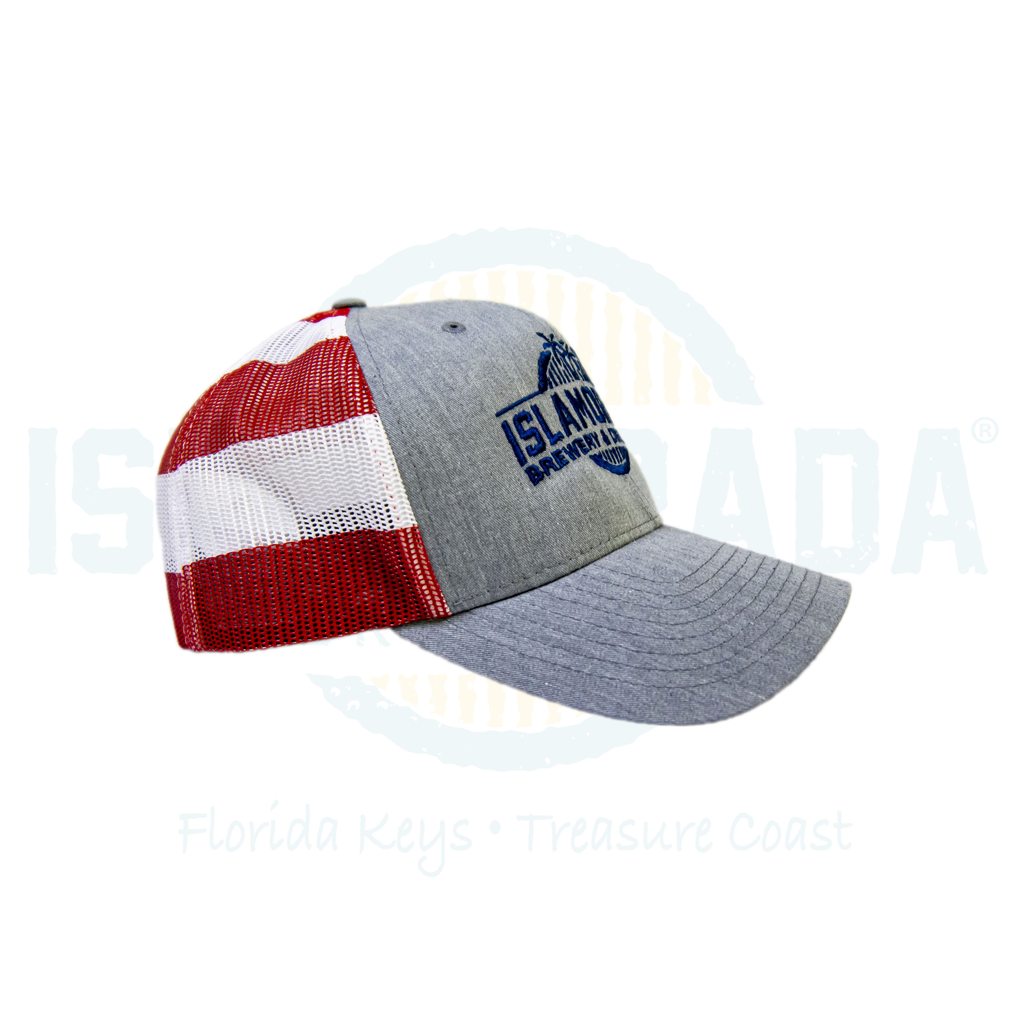 Made USA American Trucker Hat Snap Back Blank – Red White Blue Apparel