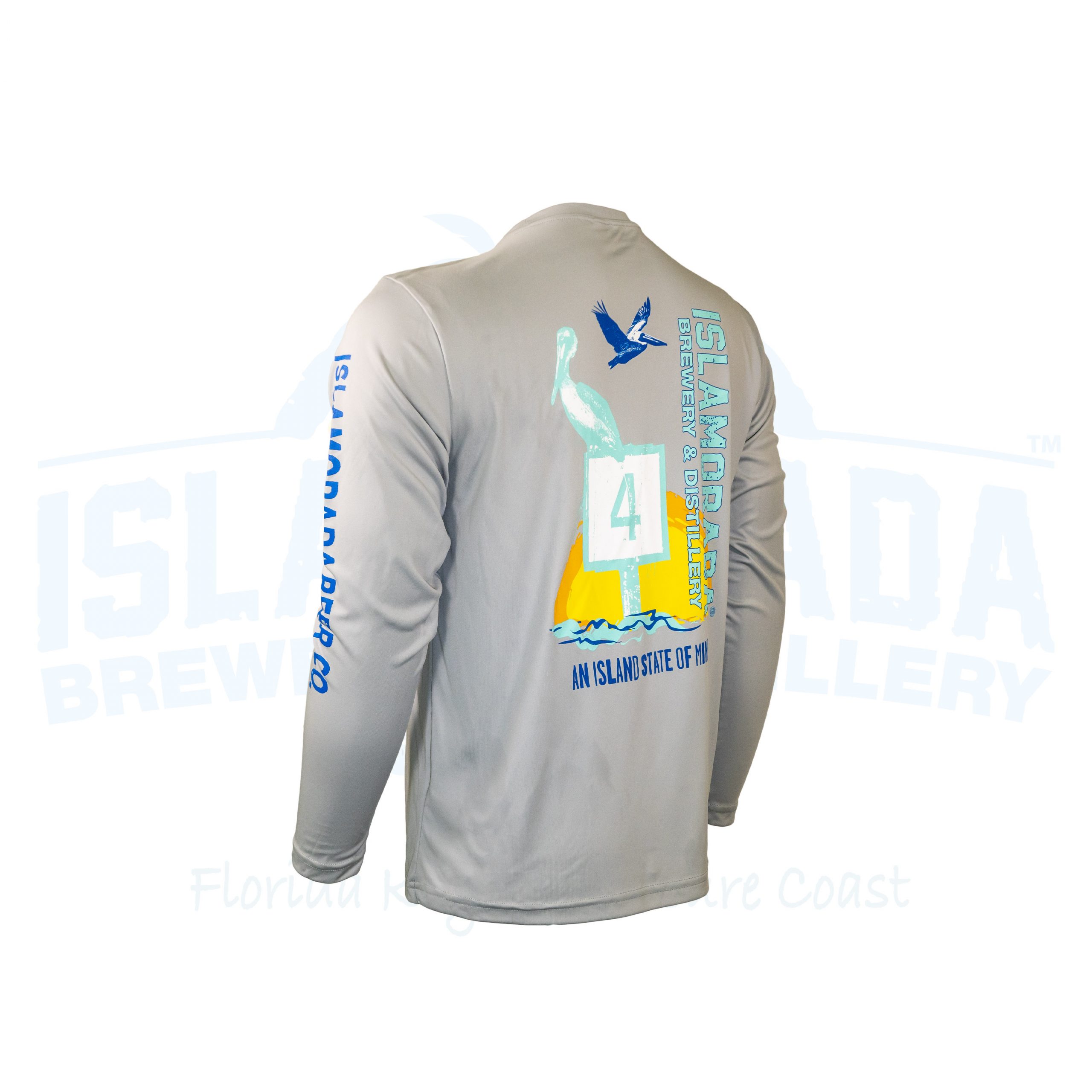 LS Dry Fit “Channel Marker” Silver | Islamorada Beer Company