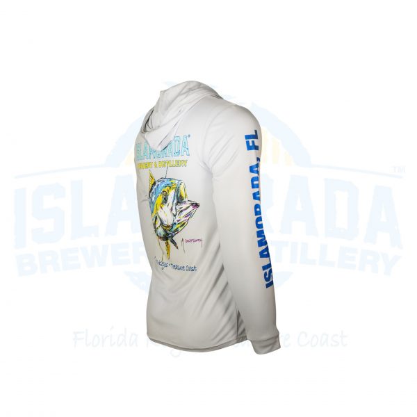 LS Hooded Dry Fit "Tuna" Silver - Image 6