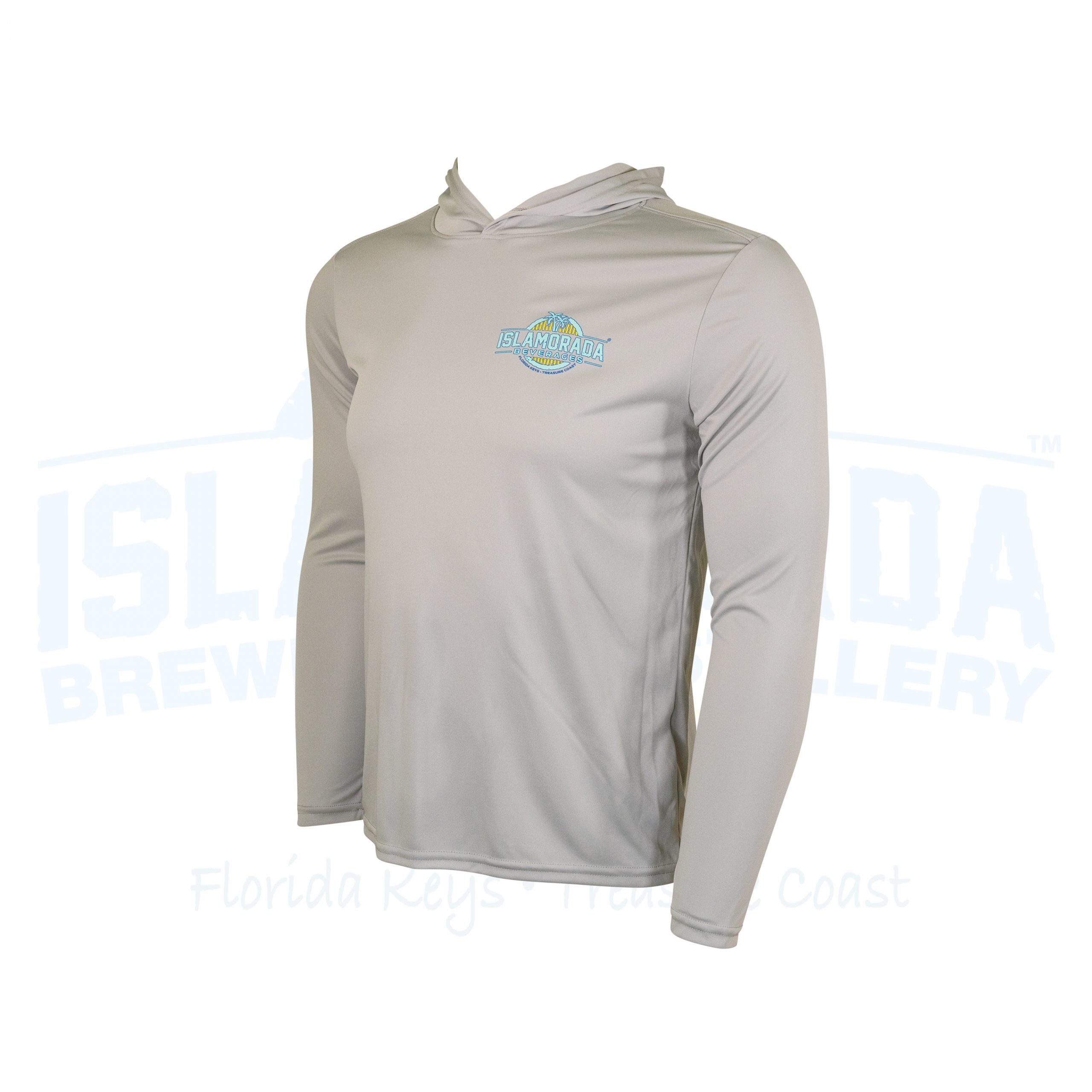 LS Hooded Dry Fit “Kids” Silver Tuna | Islamorada Beer Company