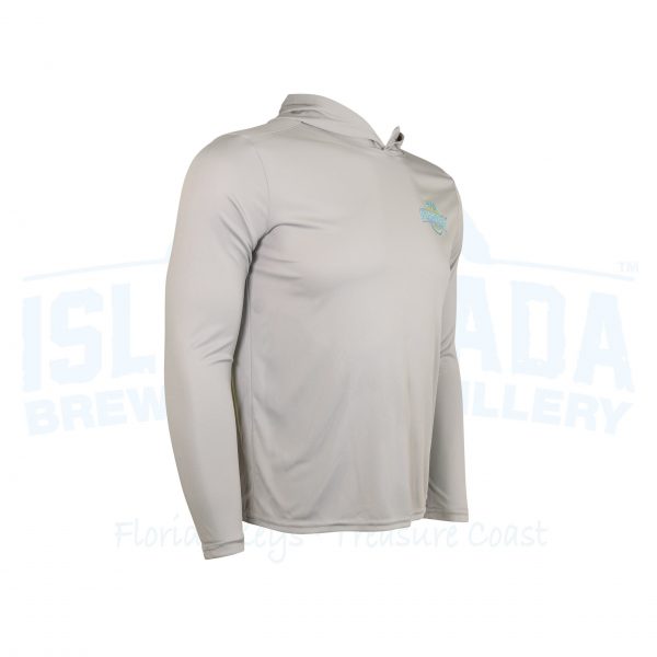 LS Hooded Dry Fit "Kids" Silver Tuna - Image 3