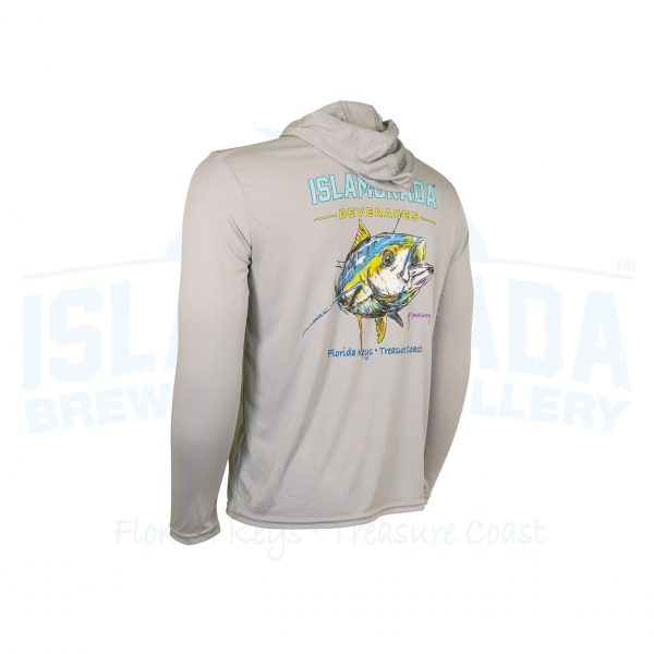 LS Hooded Dry Fit "Kids" Silver Tuna - Image 4