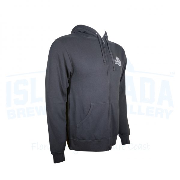 Full Zip Hoodie Jacket - Black - Image 4
