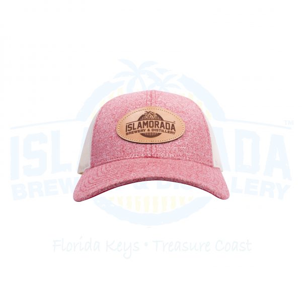 Pink Leather Patch Hat - Image 3