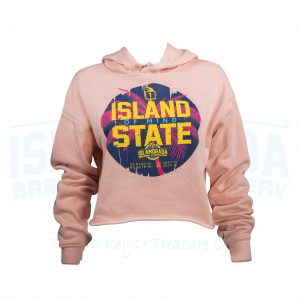 Pink Crop Pullover Hoodie