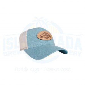 Aqua Heather Patch Hat