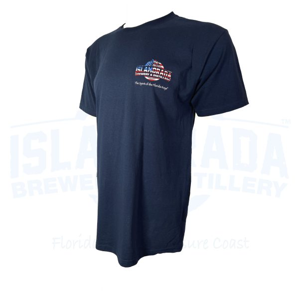 Islamorada Brewery & Distillery America Short Sleeve Cotton men side