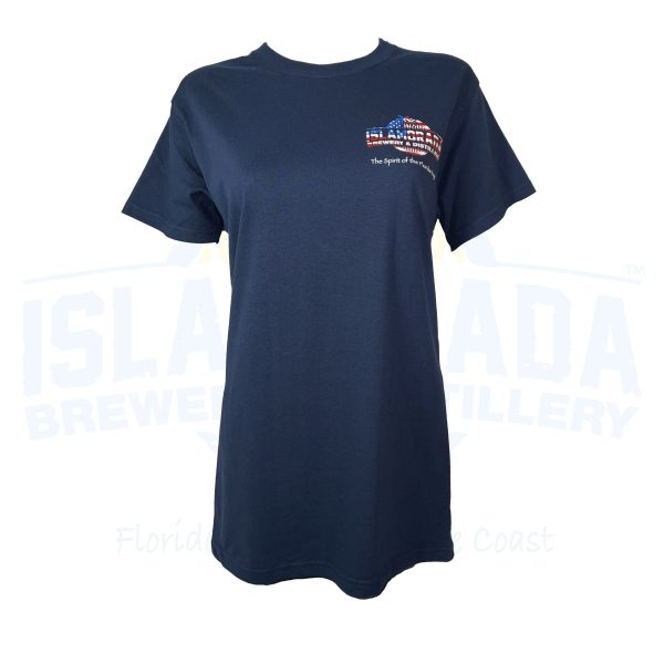 Islamorada Brewery & Distillery America Short Sleeve Cotton women front