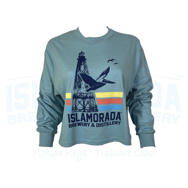 Islamorada Brewery & Distillery Florida Dreamin' Lighthouse Crop - womens front