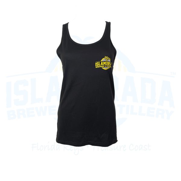 Islamorada Brewery & Distillery Island State Pint Black Tank - womens front